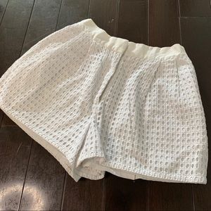 Cotton eyelet shorts